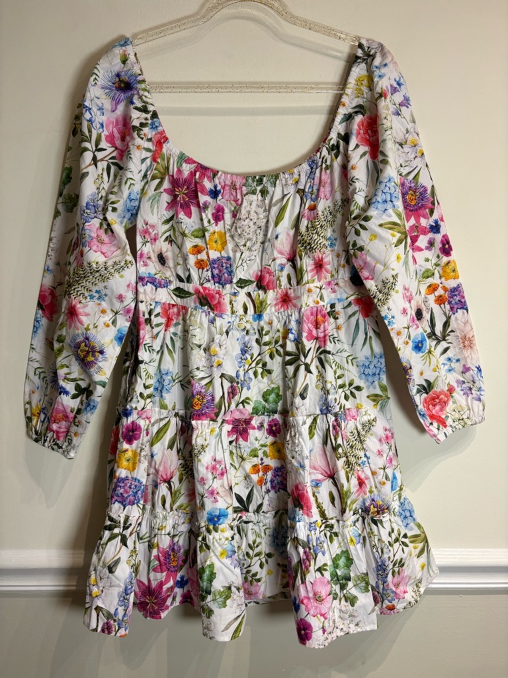 Olivia by LIVRO NWT Cin Cin Mini Dress Floral Garden Medium - Picture 9 of 10